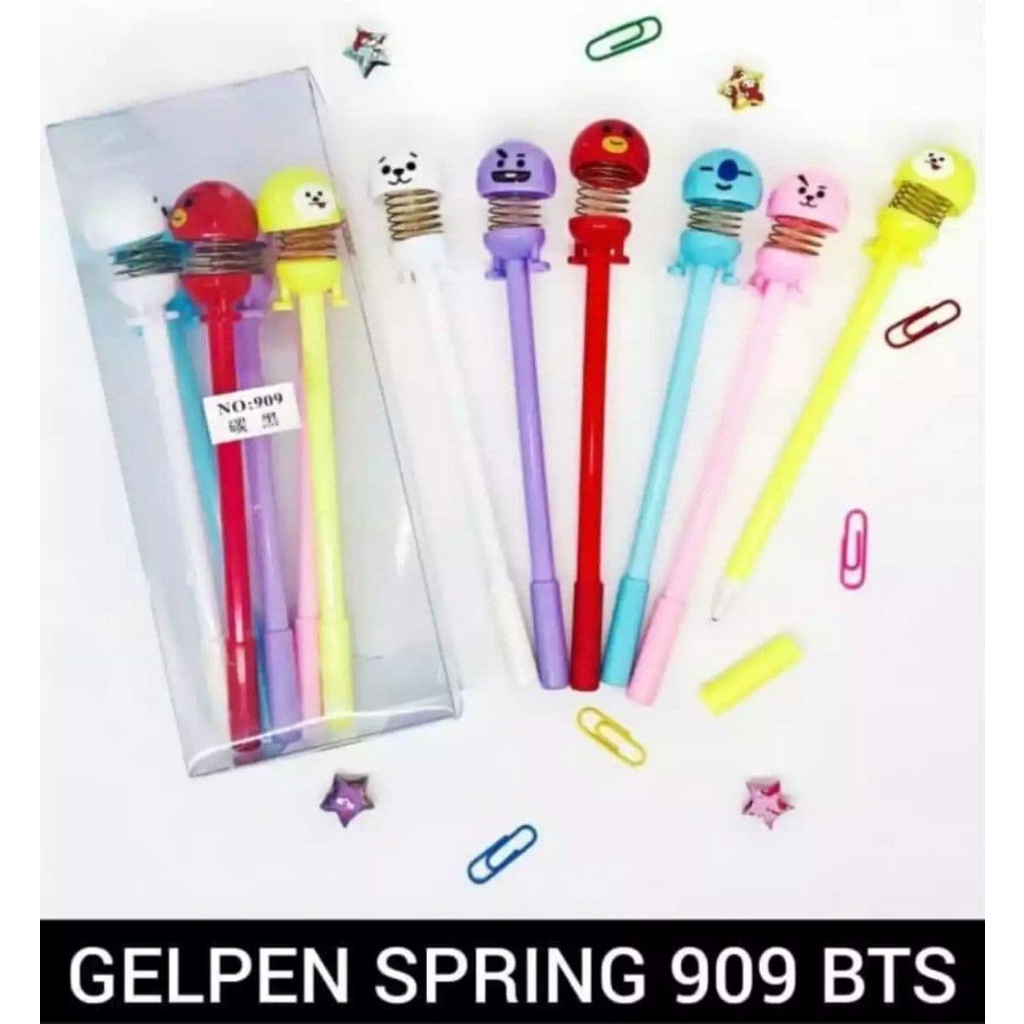 PULPEN GEL SPRING KARAKTER KARTUN