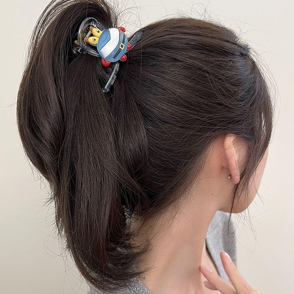 Needway Cakar Rambut Elegan Ins Patrick Star Crab Boss Ponytail Holders Jepit Untuk Wanita SpongeBob Hair Pin Untuk Wanita