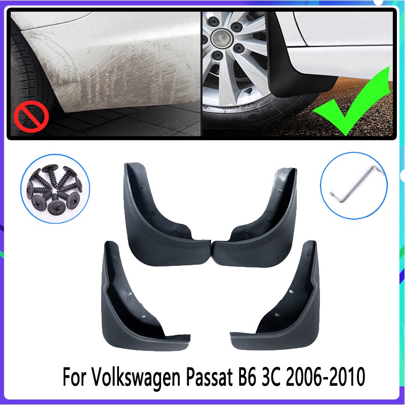 4pcs Flaps Lumpur Mobil Untuk VW Volkswagen Passat B6 3C 2006 2007 2008 2010 Mudguard Splash Guards Fender Mudflaps Aksesoris Mobil