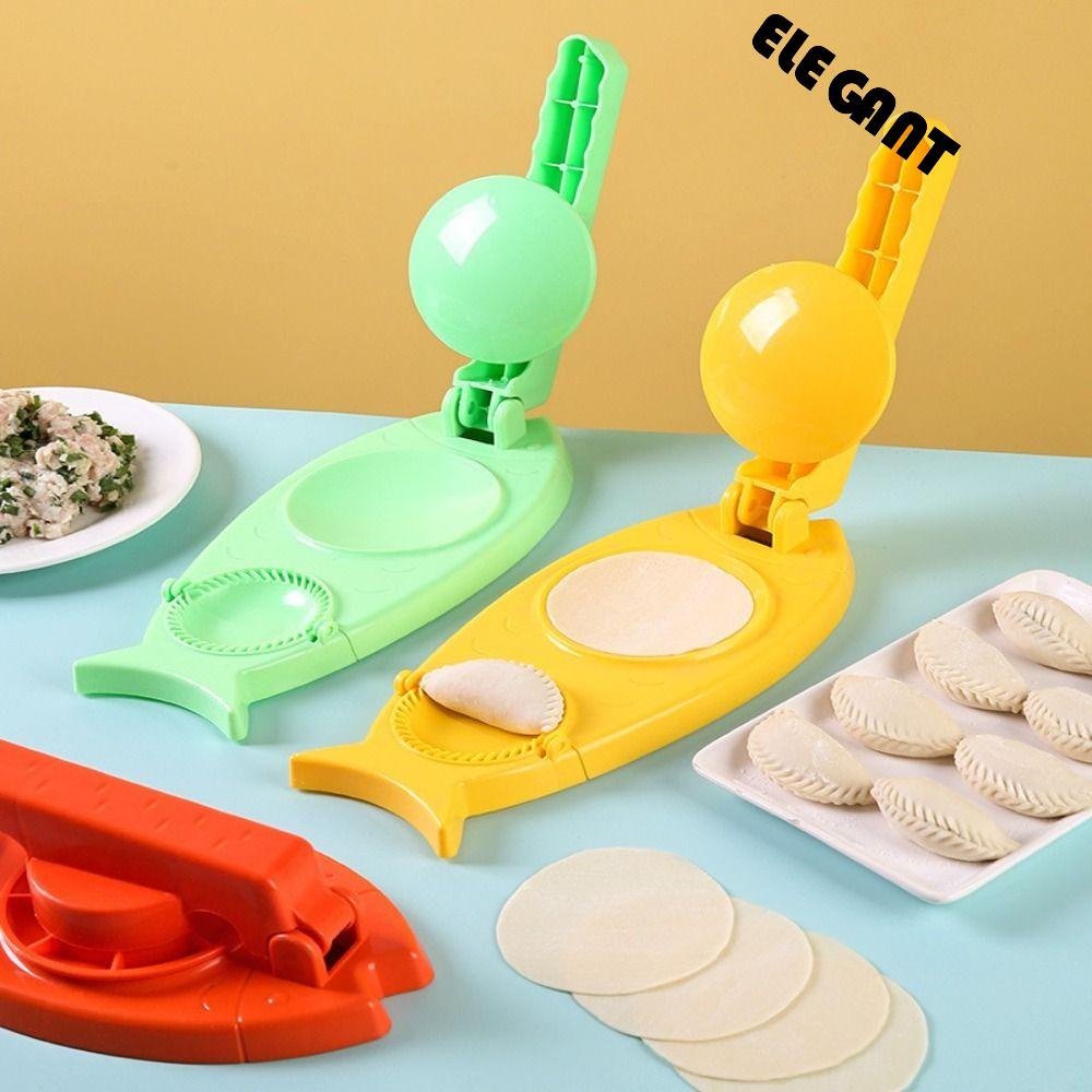 [Elegan] Alat Press Kulit Pangsit Praktis Dapur Manual 2in1 Dumpling Press Mold