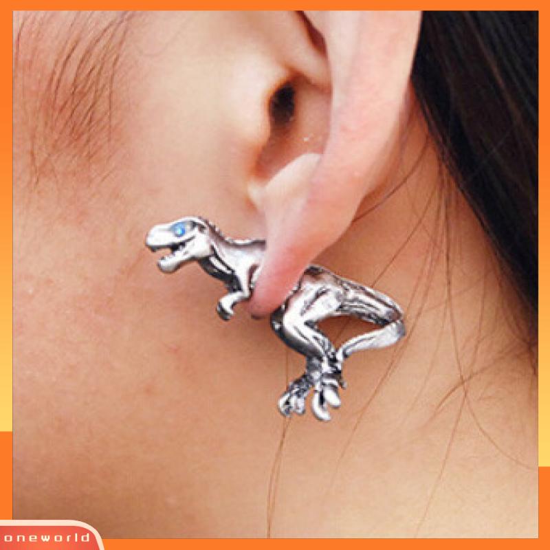 [ONR] Harajuku Tiga Dimensi Hewan Kecil Dinosaurus Kepribadian Fashion Piercing Stud Earrings