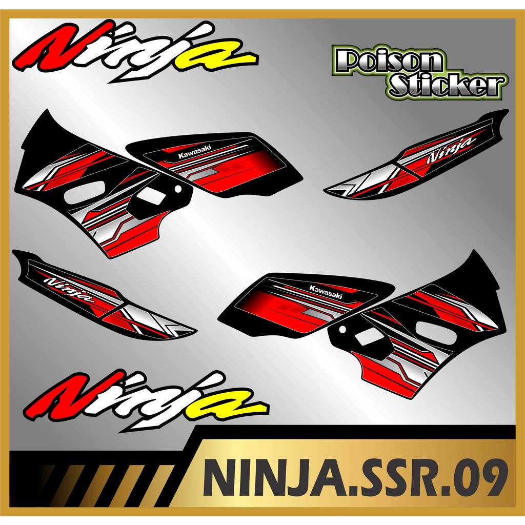 STRIPING  NINJA SSR STIKER NINJA SSR NEW STICKER LIS LIST NINJA SSR CODE 09