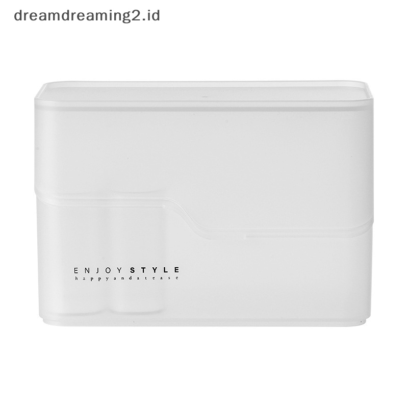 (drea) Kotak Penyimpanan Kosmetik Makeup Organizer Dengan 2laci Case Brush Lip Holder //