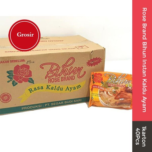 

Rose Brand Bihun Instan Kaldu Ayam 1 Karton 40 Pcs Grosir