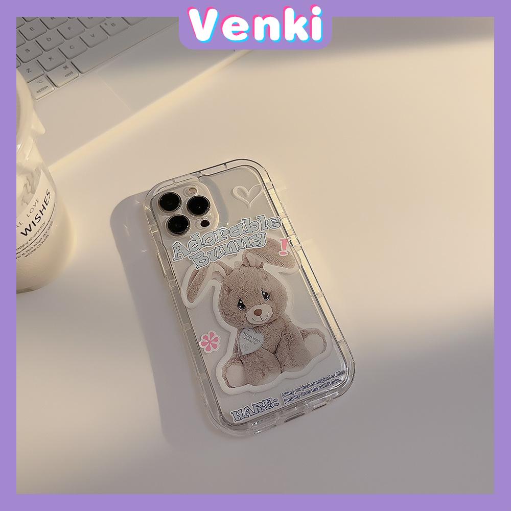 VENKI - Untuk iPhone 11 Case Bening Phone Case TPU Soft Shell Kantong Udara Tahan Guncangan Perlindungan Kamera Hewan Kartun Lucu Kompatibel dengan iPhone 14 13 Pro Max iPhone 12 Pro Max XR XS 7 8