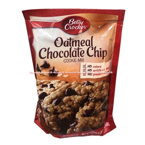 Betty Crocker Oatmeal Chocolate Chip 495gr Cookie Mix Terpung Premiks Premix Instan Sereal Coko Cip Bety Kroaker