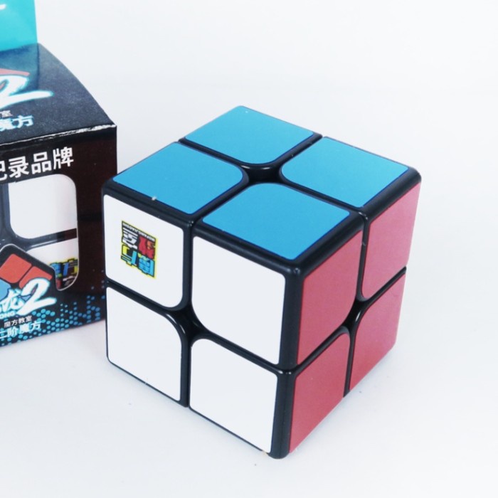 Rubik 2x2 Moyu Meilong 2x2 Black Base- Rubik 2x2 Murah