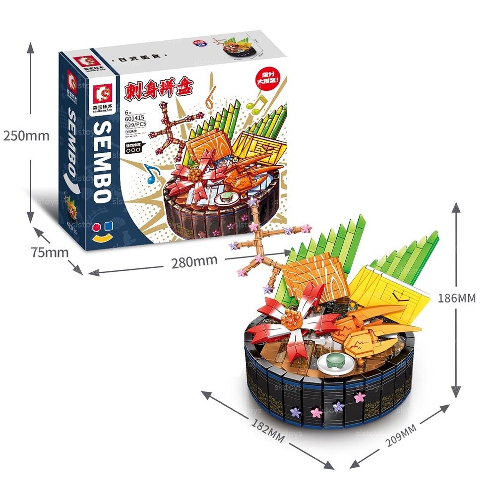 Toys Sembo Japanese Food Sashimi Music Box 601415