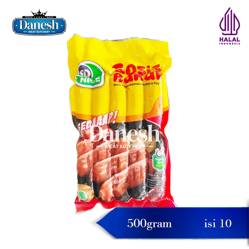 

So Nice Sosis Ayam Bakar 500gr Sausage Frozen Food Halal