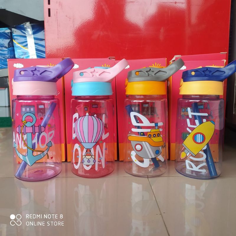 BOTOL BABY FLY 480ML BOTOL MINUM ANAK KARAKTER LUCU SEDOTAN READY