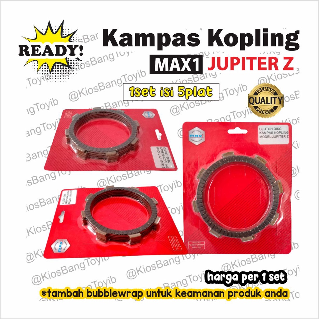 1set Kampas Plat Kopling Yamaha JUPITER Z isi 5pc (Max1)