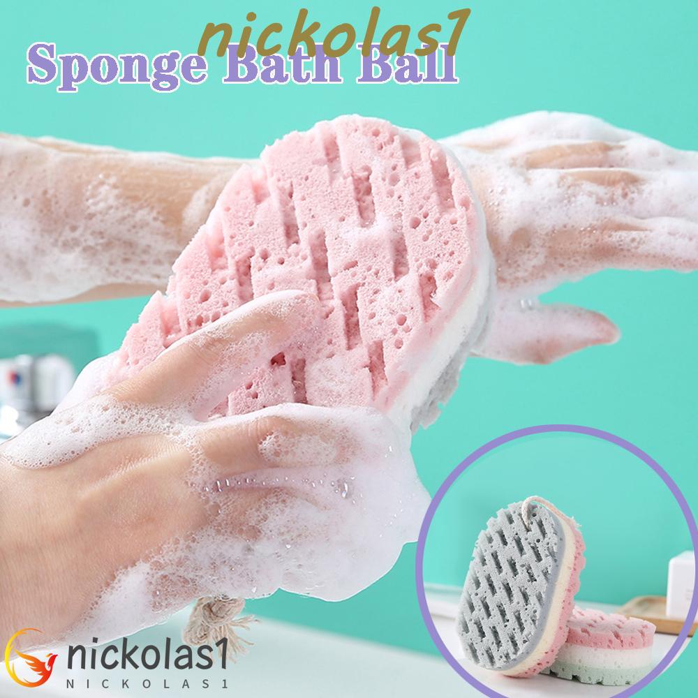 NICKOLAS1 Spons Mandi Bola Cuci Tubuh Sikat Pijat Lembut Aksesoris Mandi Exfoliation Shower Rub