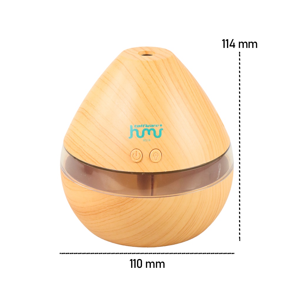Taffware HUMI Air Humidifier Aromatherapy Oil Diffuser Wood 300ml - H218
