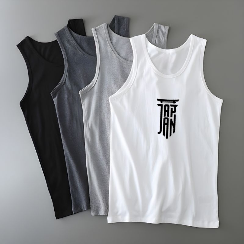 Kaos Singlet Pria Singlet Pria Dewasa Cotton Combed JAPAN