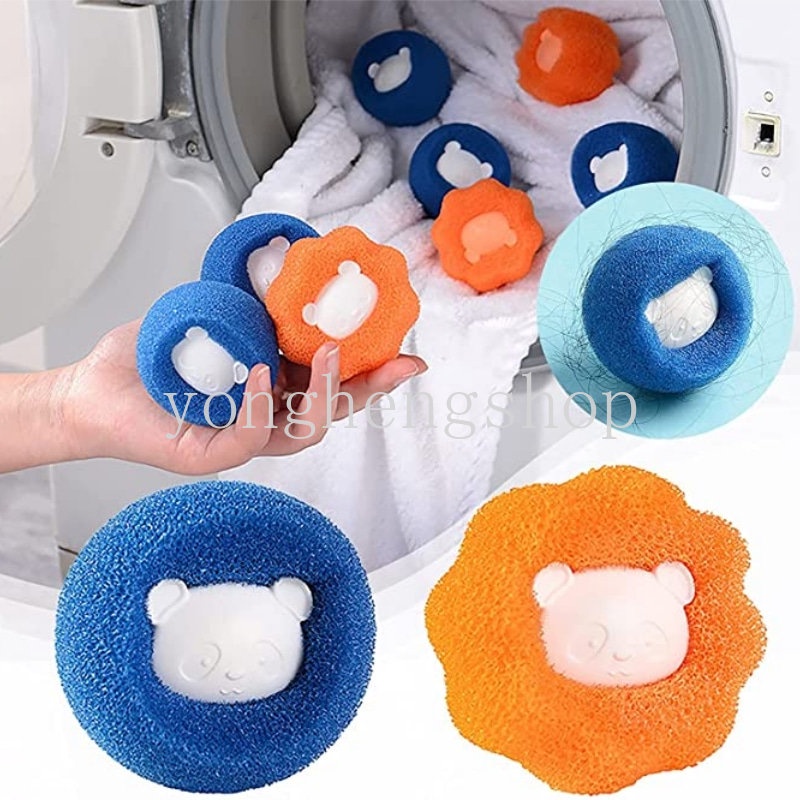 1/5pcs Mesin Cuci Magic Laundry Ball Reusable Pakaian Alat Pembersih Bulu Lint Catcher Pet Hair Remover Pakaian Bola Pencuci Anti Kusut Aksesori Kamar Mandi