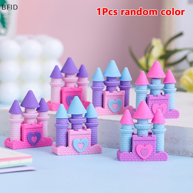 [BFID] 1pcs Creative Dream Castle Eraser Creative Student Wrig Drawing Rubber Pencil Eraser Lucu Perlengkapan Sekolah Alat Tulis Hadiah Anak [ID]