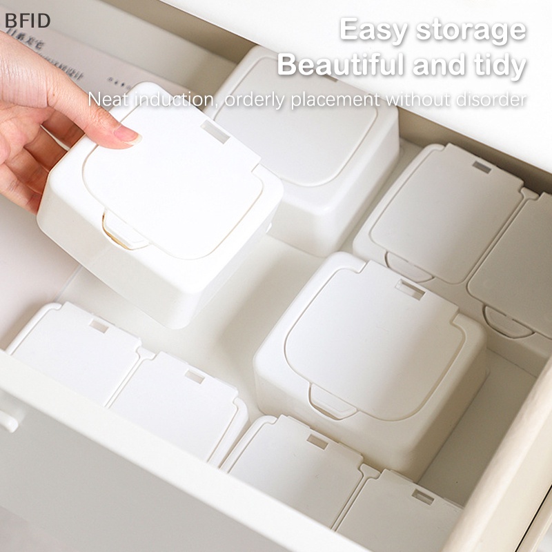 [BFID] White Storage Box Desktop Organizer Kapasitas Besar Kartu Pos Stiker Box Subpaket Holder [ID]