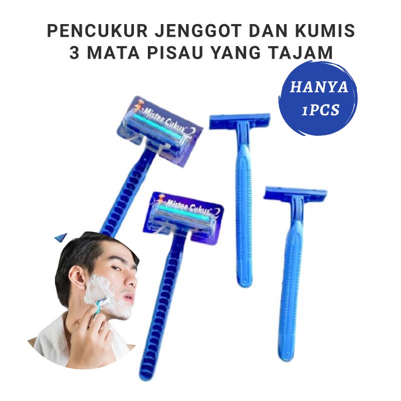 GOS -F209- Alat Cukur Kumis - Cukur Kumis 1 PCS  2 Sisi - Alat Cukur Kumis Jenggot