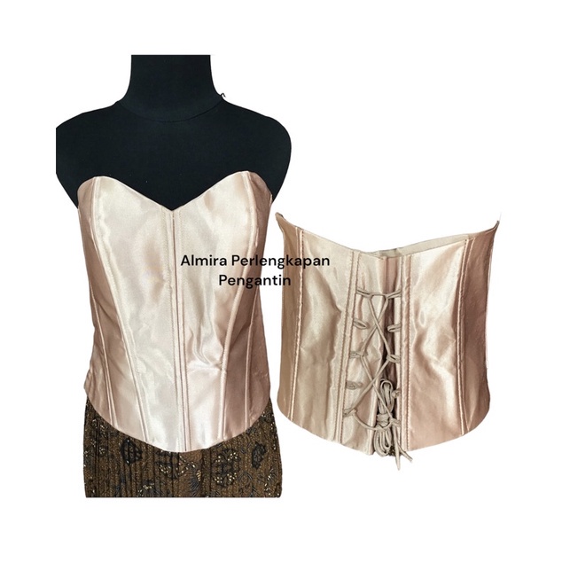 TERMURAH Longtorso bra korset Bustier dalemanan dalaman kebaya bahan saten premium