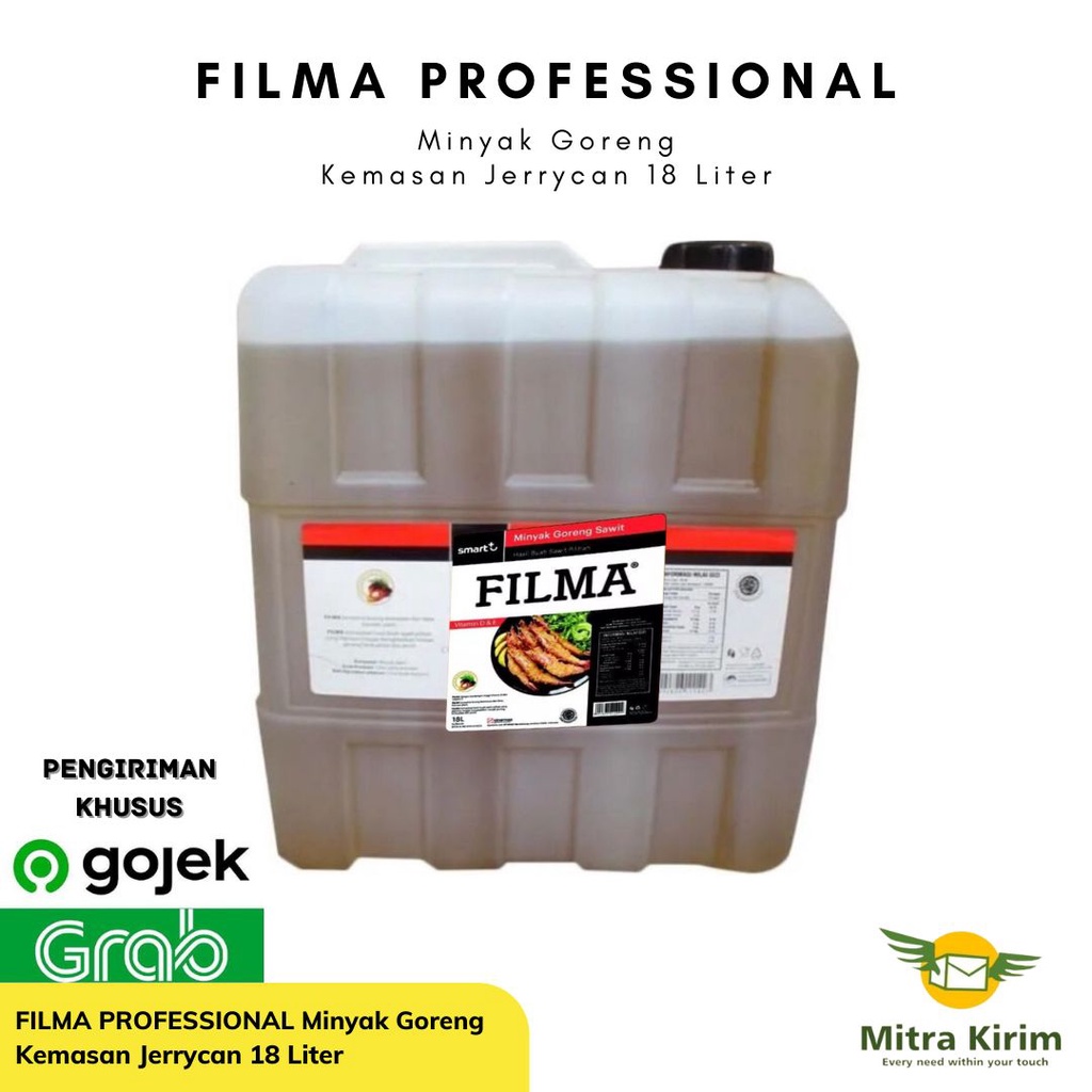 

Filma Professional Minyak Goreng 18 Liter Jerrycan