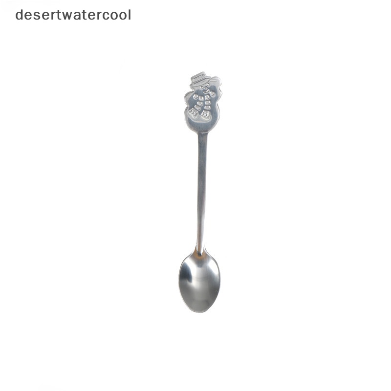 Deid 4 Pcs Natal Stainless Steel Sendok Kopi Teh Sendok Makanan Penutup Makanan Ringan Sendok Teh Martijn