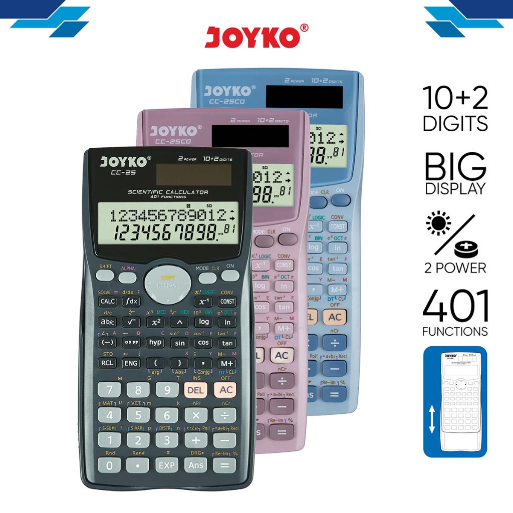 

JOYKO Calculator Kalkulator Joyko CC-25 Scientific 401 Functions