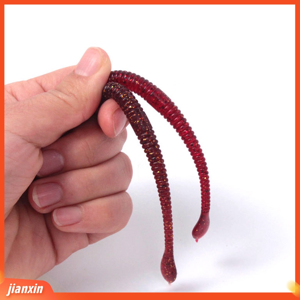 (In Stock) 8Pcs /Set Umpan Buatan Simulasi Mudah Dibuang Umpan Pancing Cacing Mie Buatan Lembut Untuk Outdoor