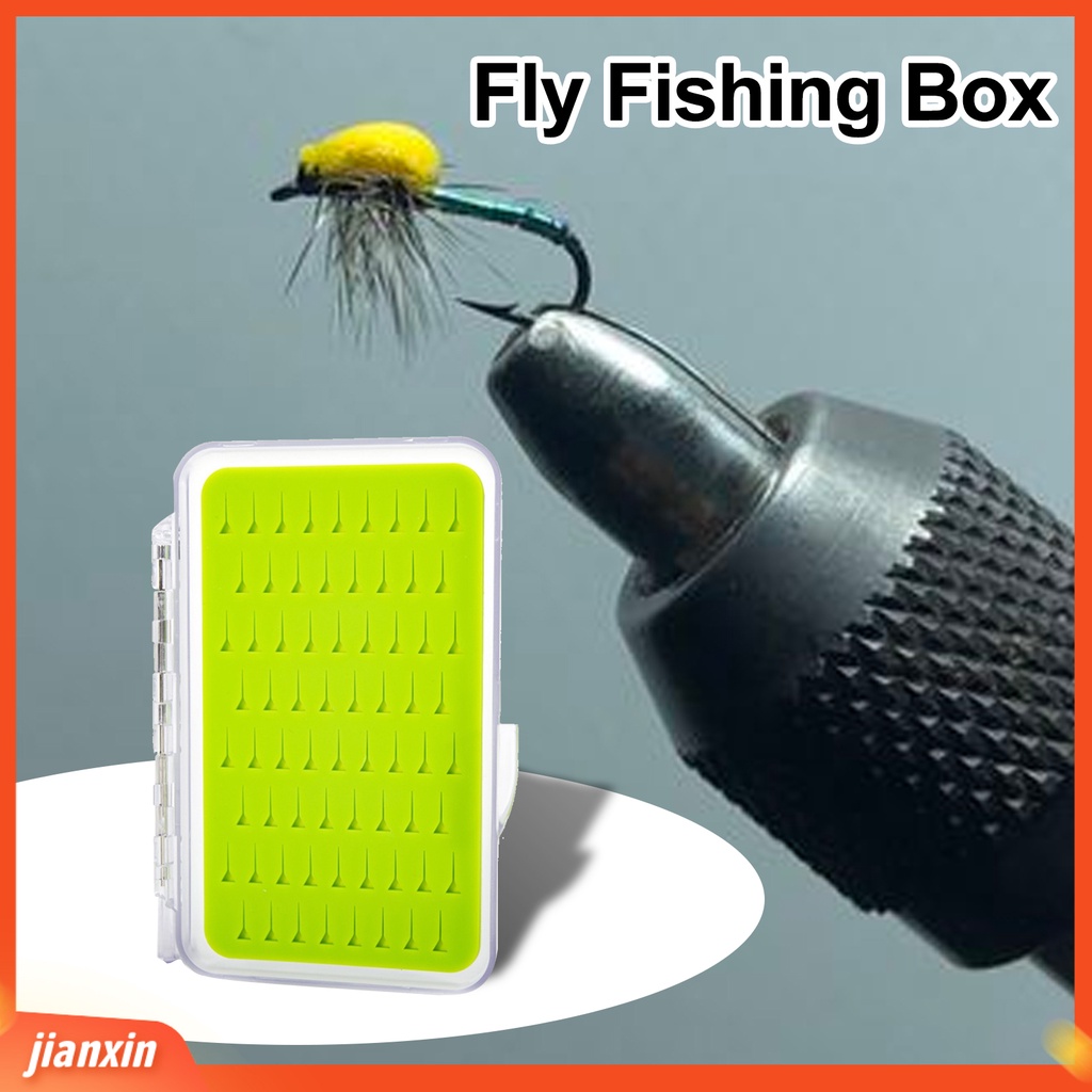 (In Stock) Fly Fishing Box Portable Tahan Benturan Waterproof Ringan Bagus Seal Tutup Transparan Tebal Tahan Aus Fly Fishing Tackle Box Aksesoris Pancing