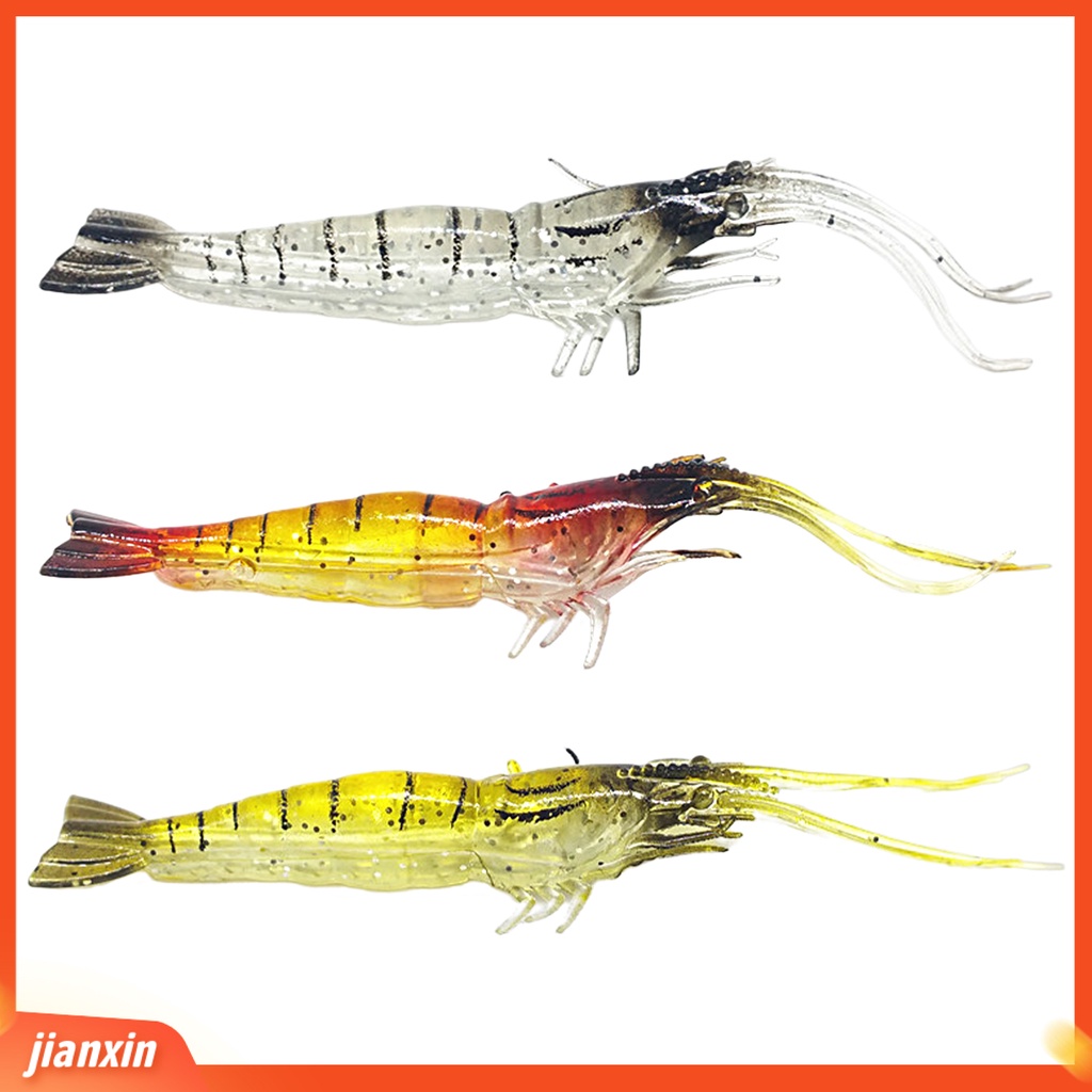 (In Stock) 5Pcs 10.5cm /4g Umpan Pancing Simulasi Cepat Kumpulkan Ikan Menggoda Angling Laut Memancing Air Tawar Udang Umpan Memancing Luar Ruangan