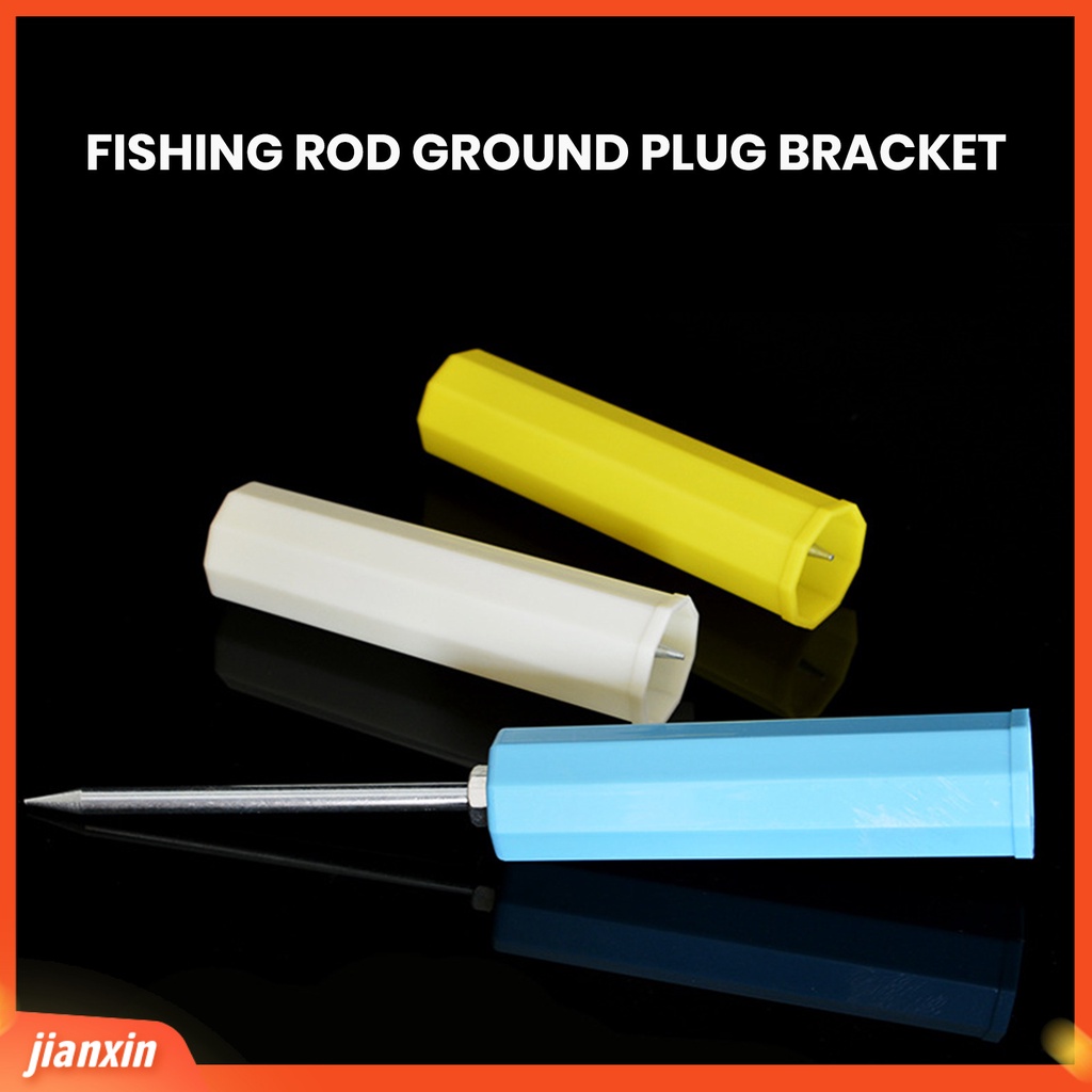 (In Stock) Tempat Pancing Ujung Tajam Dapat Diputar Kekuatan Tinggi Tahan Pancing Joran Pancing Metal Turret Ground Insert Memancing Luar Ruangan