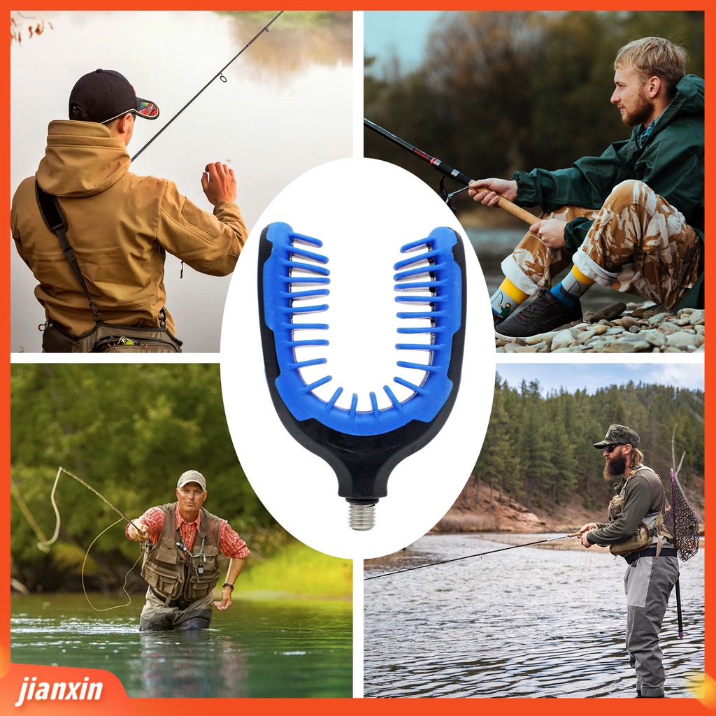 (In Stock) Silikon Carp Fishing Rod Rest Head Non-Slip Gripper Rod Grips Fishing Pole Bracket Dukungan Memancing Tackle Aksesoris