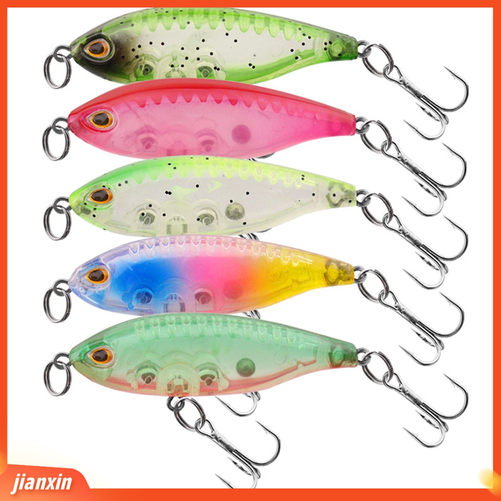 (In Stock) 5Pcs /Set 4.5cm Bionic Fake Lure Umpan Pancing Buatan Dengan Kait Treble Tajam