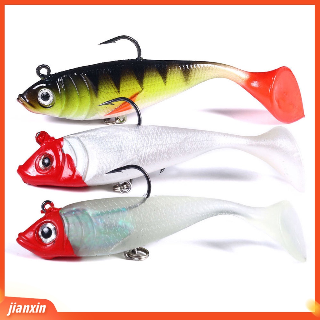 (In Stock) 18.5g 10cm Bercahaya Ganda Ikan Kait Umpan Palsu Bionic Outdoor Memancing Umpan