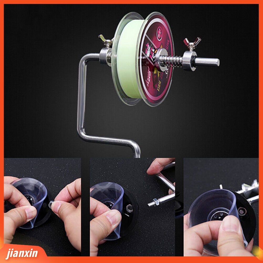 (In Stock) Gulungan Penggulung Tali Pancing Stainless Steel Portabel Spool Tackle Aksesoris Ikan
