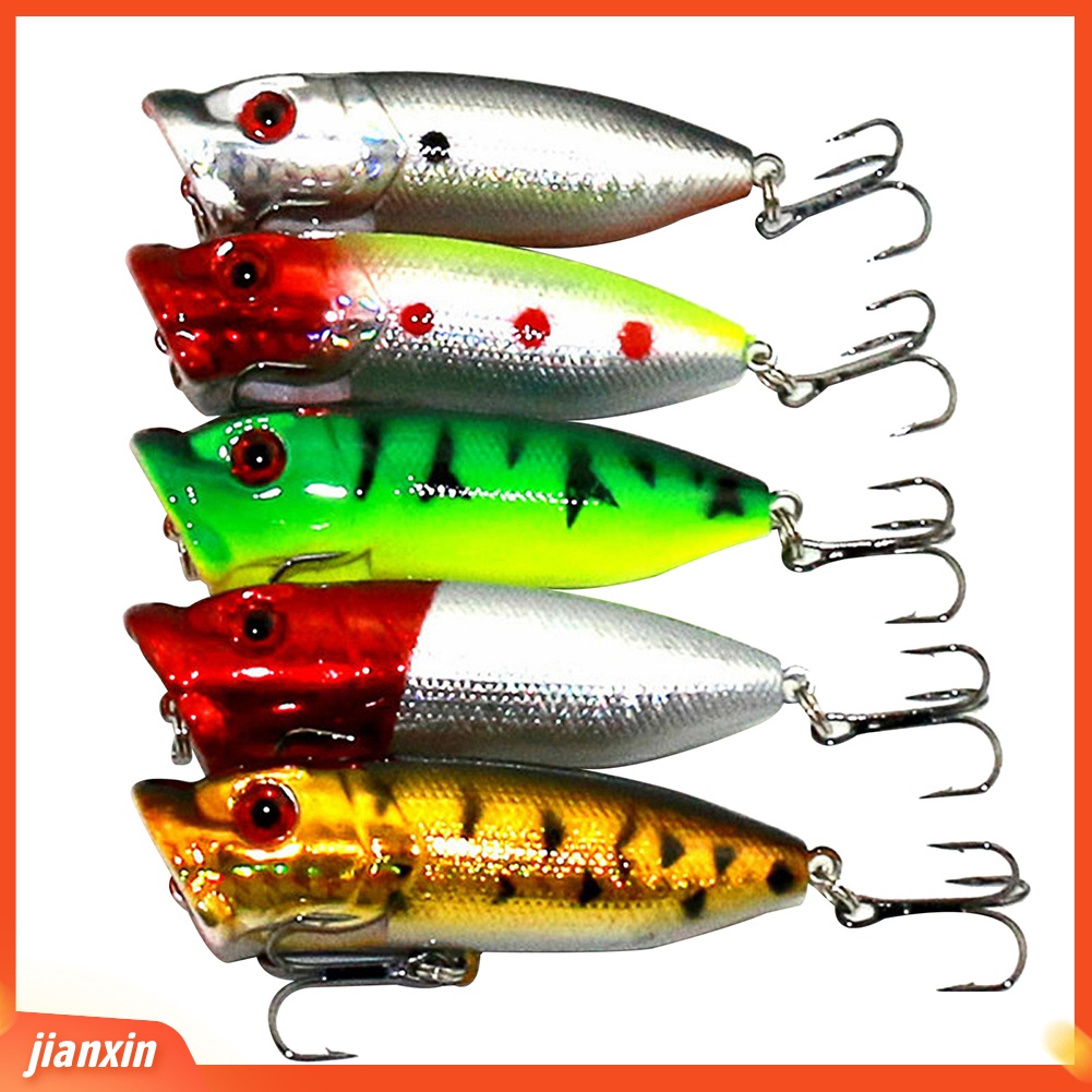 (In Stock) 5Pcs 6.5cm 13g Simulasi Ikan Air Tawar Umpan Pancing Lures Tackle Dengan Kait