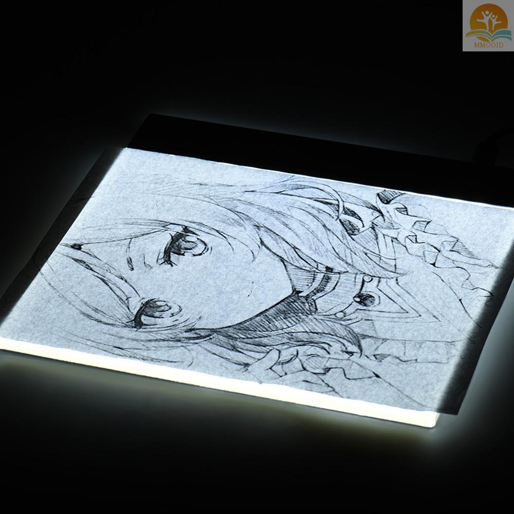 In Stock Kotak Lampu LED A5 Portabel Menggambar Kalkir Tracer Copy Board Table Pad Panel Copyboard Diamond Jewel Alat Cat Dengan Kontrol Kecerahan Stepless Kabel USB Untuk Artis Animat