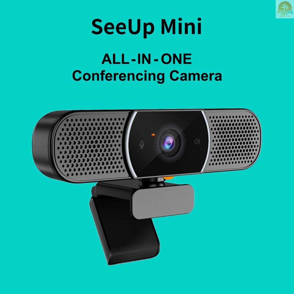 In Stock SeeUp Mini 3-in-1 Webcam Dengan Speaker &amp; Mikrofon &amp; Penutup Privasi Kamera 1080P Desktop USB Plug &amp; Play Jarak Pengambilan 5meter Kamera Konferensi Video Untuk Live Streaming