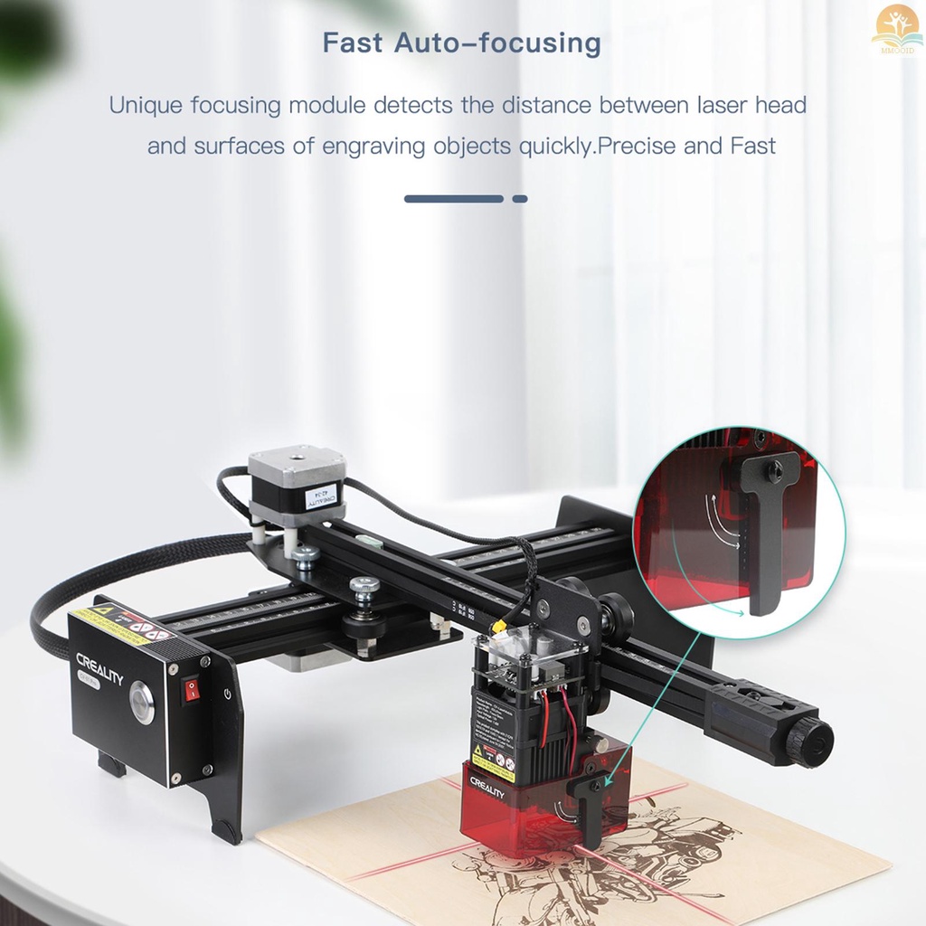 In Stock Creality 3D CV-01 Pro Laser Engraver Desktop DIY Engraving Cutting Machine Fine Laser Spot Pelindung Mata Auto-Fokus Dan X-axis Leveler 170x200mm Ukiran Area Yang Tepat