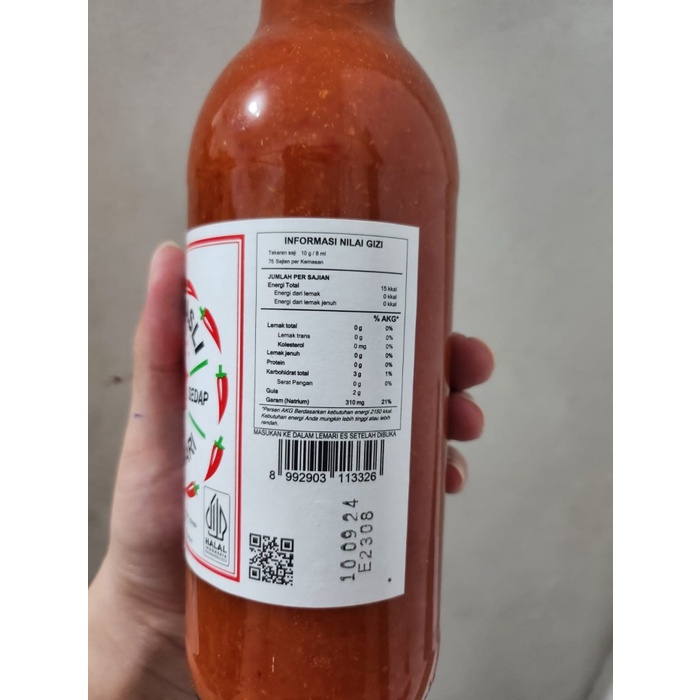 Saus Sambal Asli Cap Ibu Jari Jempol 600ml