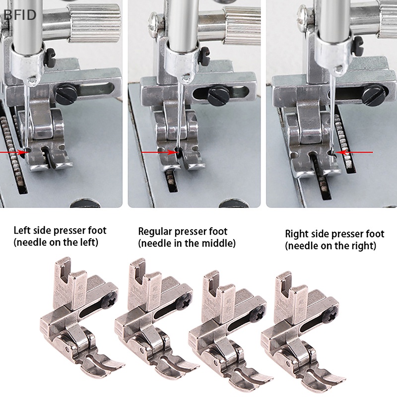 [BFID] 1pc Kaki Universal #T3 Adjustable Cord Regular Zipper Presser Foot Untuk Aksesoris Mesin Jahit Industri Lockstitch [ID]