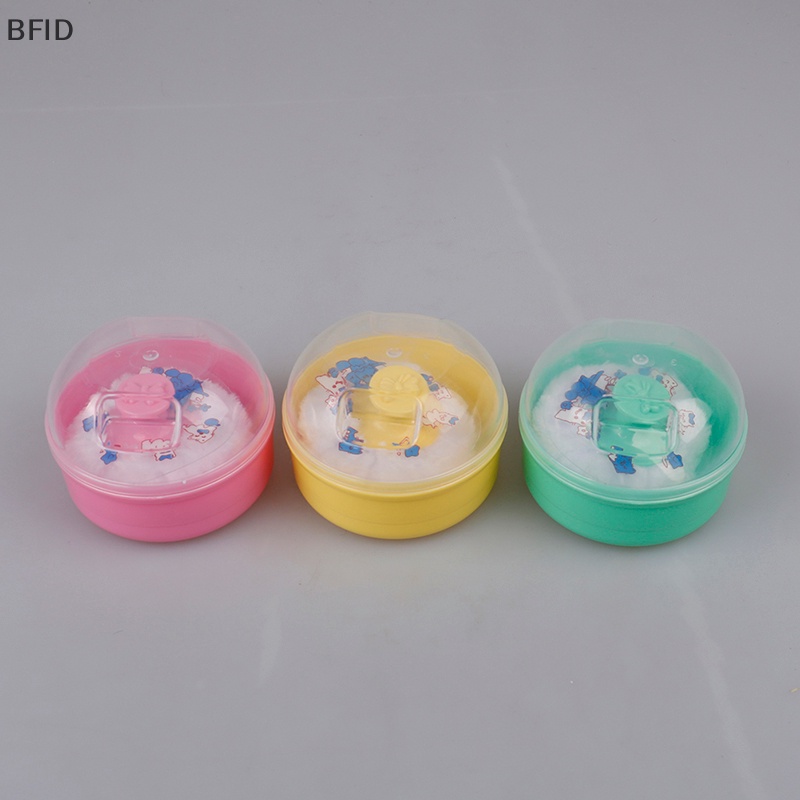 [BFID] 1pcs Tempat Bedak Kosmetik Bayi Wajah Badan Lembut Puff Talcum Sponge Box Case Container [ID]