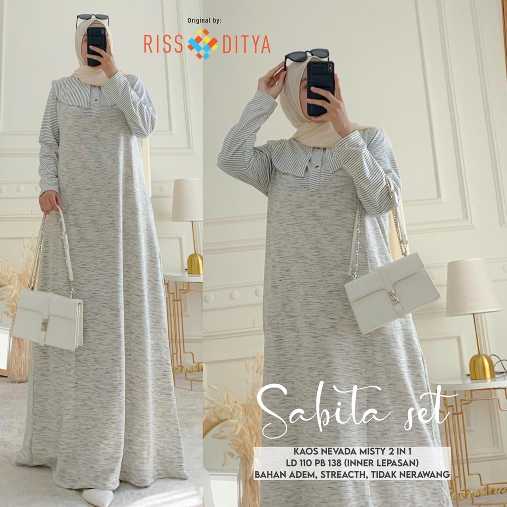 Pakaian Baju Busana Wanita SABITA SET by RISSADITYA 03/07 AS D93