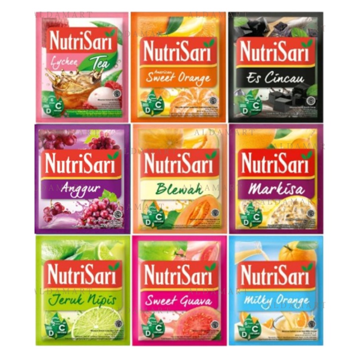 

NUTRISARI 31 VARIAN RASA 1 RENCENG ISI 10 SACHET