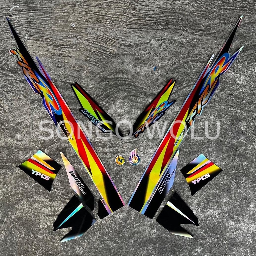 STRIPING FIZR LE LIMITED EDITION HOLOGRAM FIZ R HITAM POLET