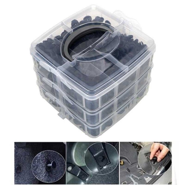 

MKKK Baut Rivet Mobil Universal Push Pin Fasteners Clip 620 PCS CANX0L