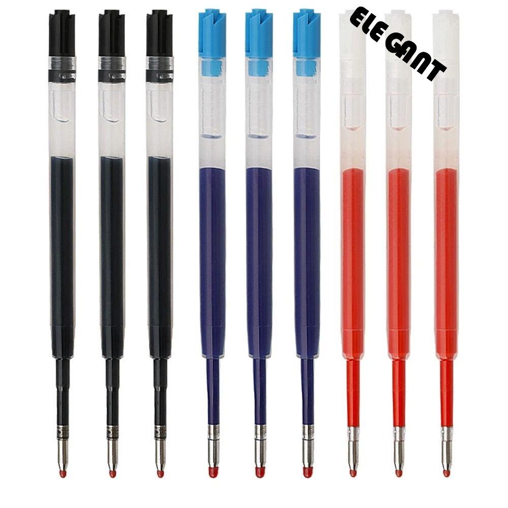 【 ELEGANT 】 Gel Pen Refill Perlengkapan Sekolah Isi 10Pcs/Lot Pulpen Halus Titik 99mm Lancar Netral Isi Ulang