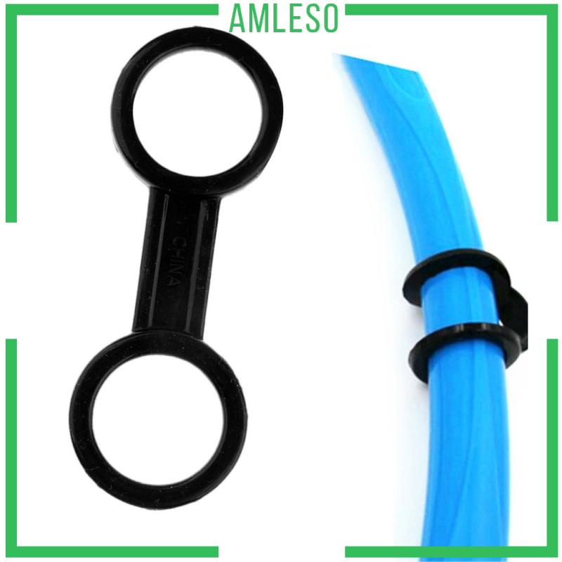 [Amleso] Holder Keeper Snorkeling Bahan Silikon Lembut Untuk Scuba Diving Snokel Hitam