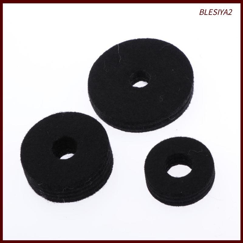 [Blesiya2] 12dudukan Simbal Pengganti Felt Washers Sleeves Wing Nut Untuk Drum Set