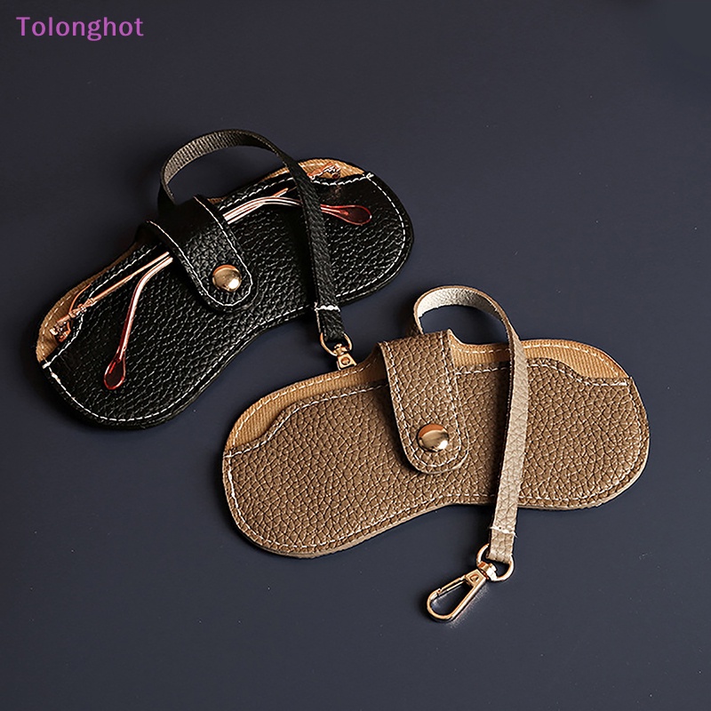 Tolonghot&gt; Kacamata Portabel Cases Multicolor Sunglasses Bag Kacamata Pelindung Lengan Kulit Pu Wanita Fashion Hadiah Kreatif well