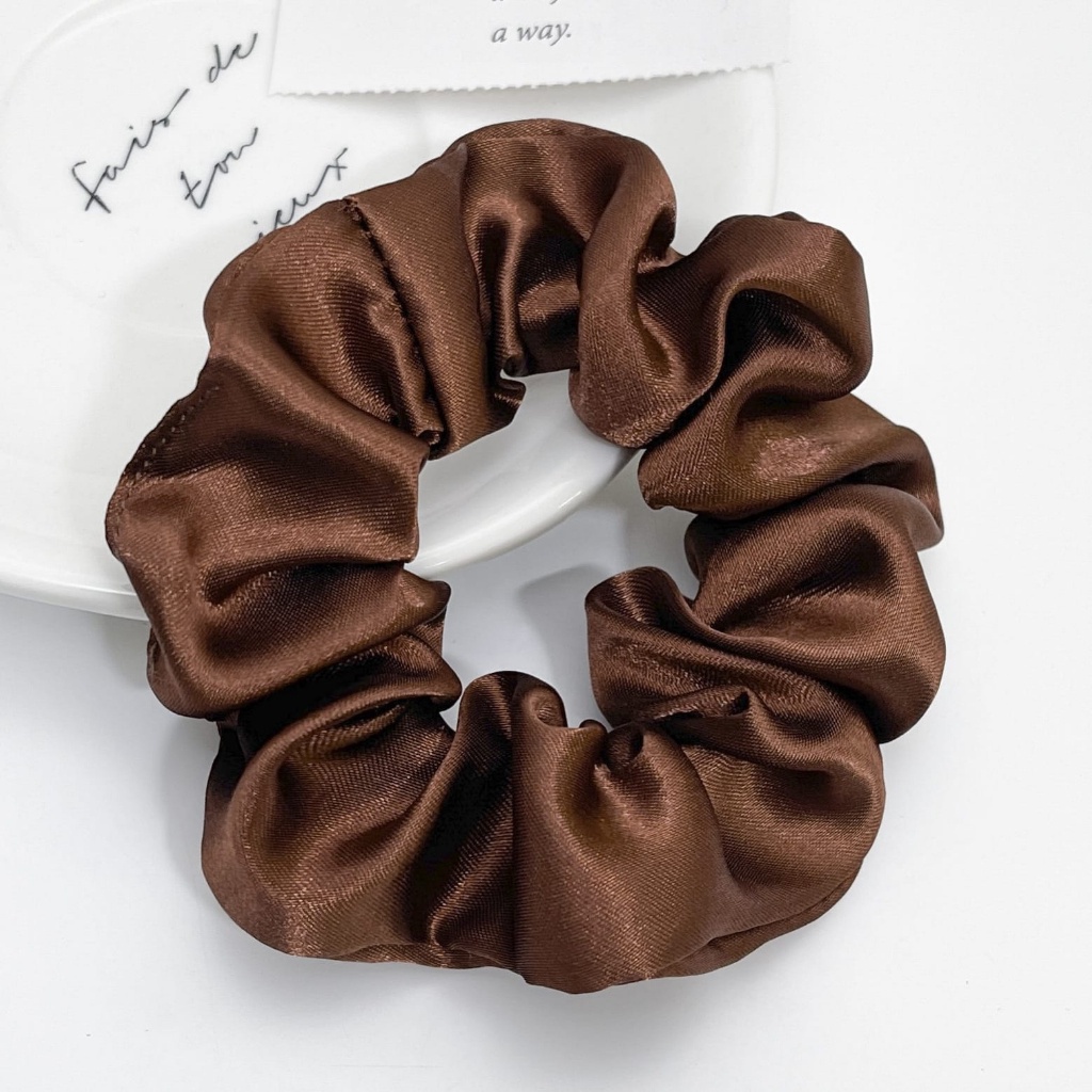 ★ODS★ BD01 Iket Rambut Scrunchie Bahan Satin Silk